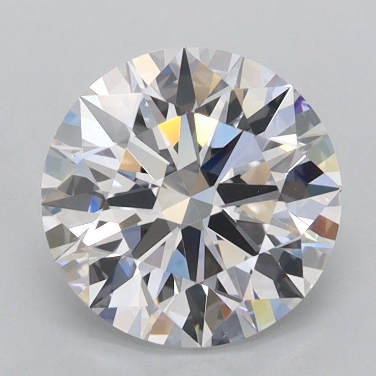 1.90 Carat Round Shaped, Ideal Cut, D Color, FL Clarity, IGI Certified Lab Grown Diamond