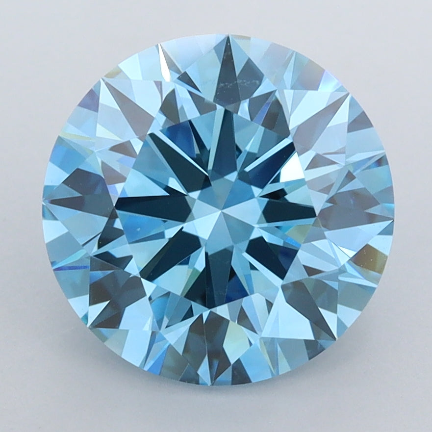 3.55 Carat Round Shaped, Ideal Cut, VVS1 Clarity, IGI Certified Lab Grown Diamond