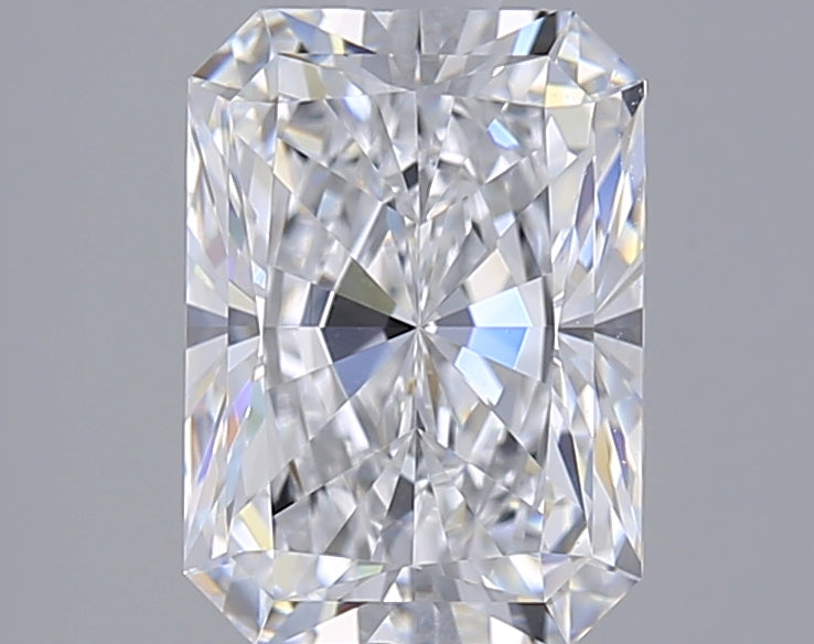 2.14 Carat Radiant Shaped, Excellent Cut, D Color, VVS2 Clarity, GIA Certified Lab Grown Diamond