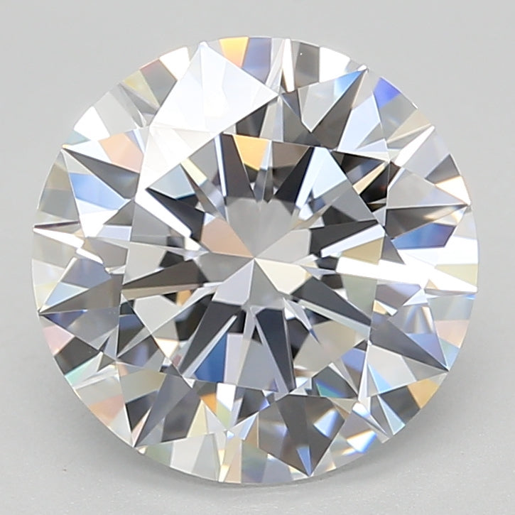 3.68 Carat Round Shaped, Excellent Cut, D Color, VVS1 Clarity, GIA Certified Lab Grown Diamond