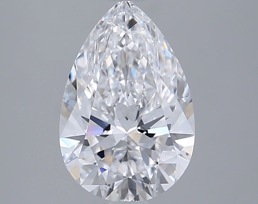 2.03 Carat Pear Shaped, Ideal Cut, D Color, VVS2 Clarity, GIA Certified Lab Grown Diamond