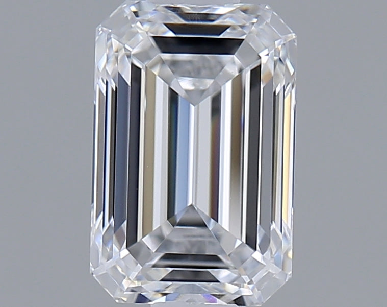 1.02 Carat Emerald Shaped, Ideal Cut, D Color, IF Clarity, IGI Certified Lab Grown Diamond