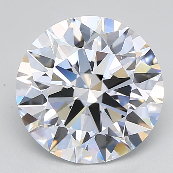 3.40 Carat Round Shaped, Excellent Cut, E Color, IF Clarity, GIA Certified Lab Grown Diamond