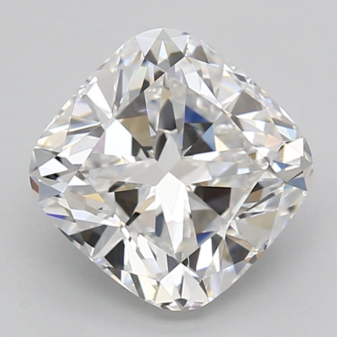 3.12 Carat Cushion Shaped, Ideal Cut, D Color, VVS2 Clarity, GIA Certified Lab Grown Diamond