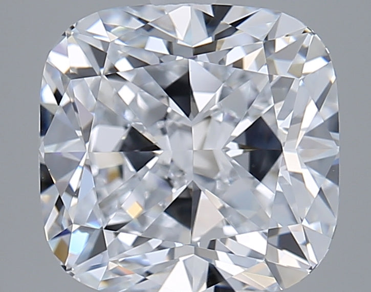 3.77 Carat Cushion Shaped, Ideal Cut, E Color, VVS2 Clarity, GIA Certified Lab Grown Diamond