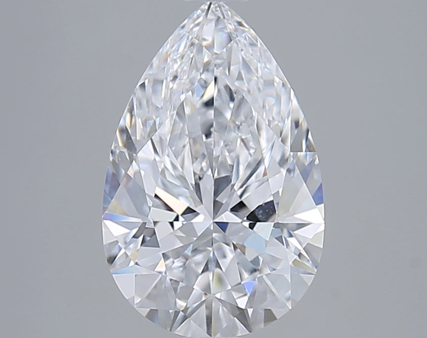 2.48 Carat Pear Shaped, Ideal Cut, D Color, VVS2 Clarity, GIA Certified Lab Grown Diamond