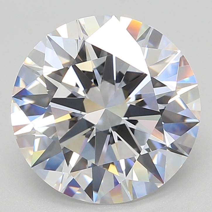 3.94 Carat Round Shaped, Excellent Cut, D Color, VVS1 Clarity, GIA Certified Lab Grown Diamond