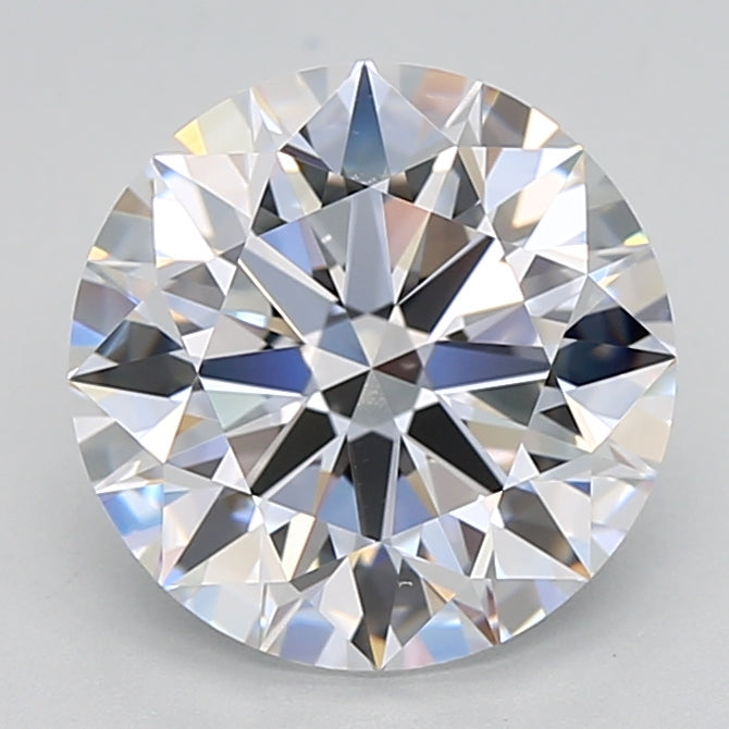 3.22 Carat Round Shaped, Excellent Cut, D Color, VVS1 Clarity, GIA Certified Lab Grown Diamond