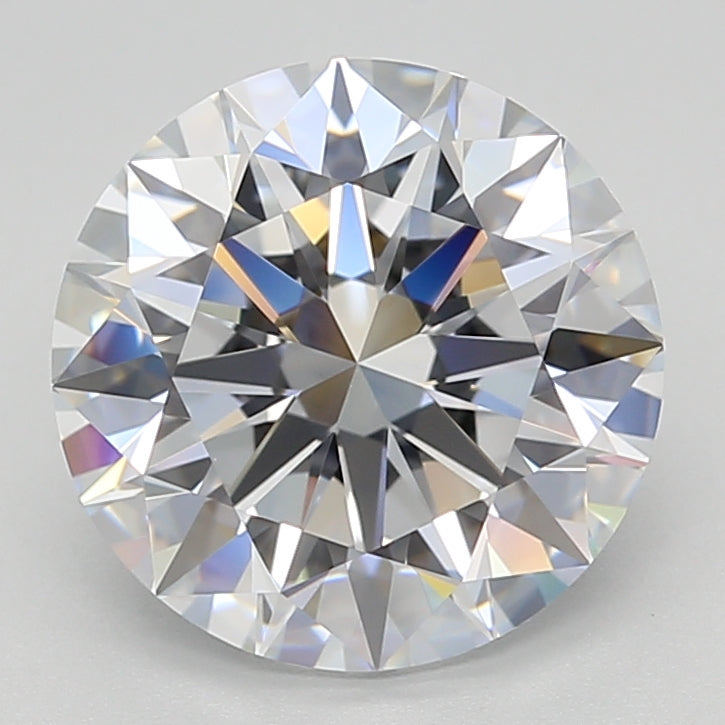 3.56 Carat Round Shaped, Excellent Cut, E Color, IF Clarity, GIA Certified Lab Grown Diamond