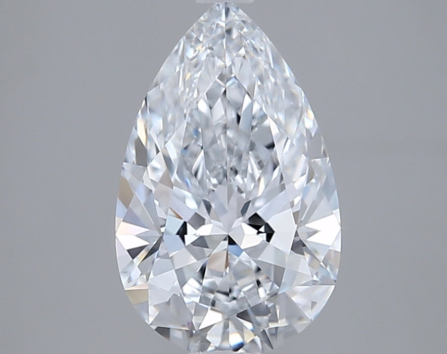 2.38 Carat Pear Shaped, Ideal Cut, E Color, VVS1 Clarity, GIA Certified Lab Grown Diamond