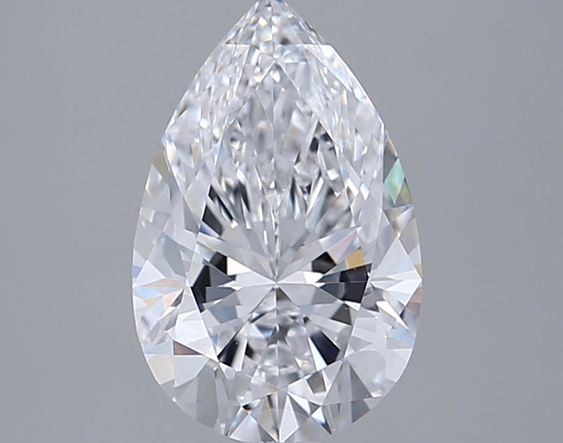 2.00 Carat Pear Shaped, Ideal Cut, D Color, VVS2 Clarity, GIA Certified Lab Grown Diamond