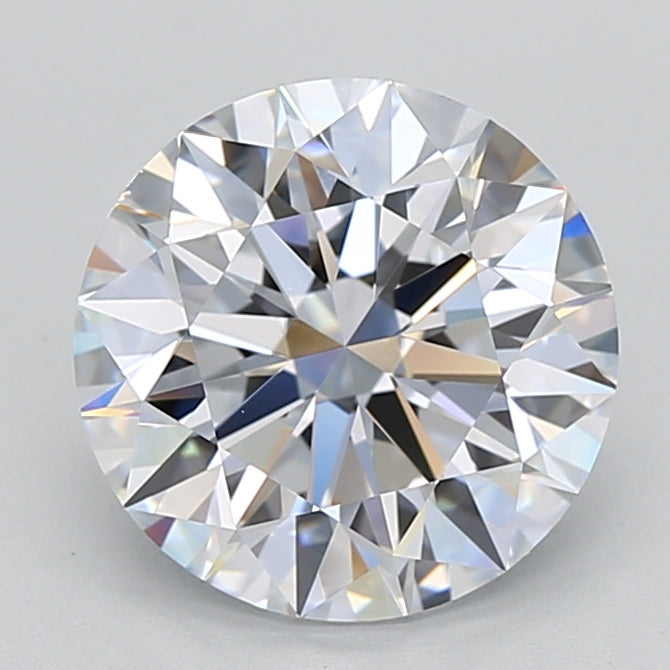 3.07 Carat Round Shaped, Excellent Cut, E Color, VVS1 Clarity, GIA Certified Lab Grown Diamond