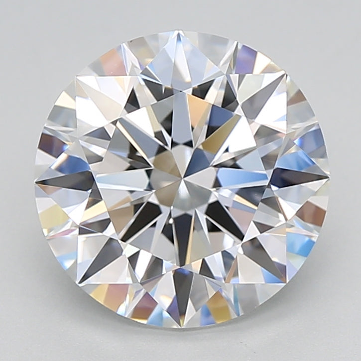 3.84 Carat Round Shaped, Excellent Cut, E Color, VVS1 Clarity, GIA Certified Lab Grown Diamond