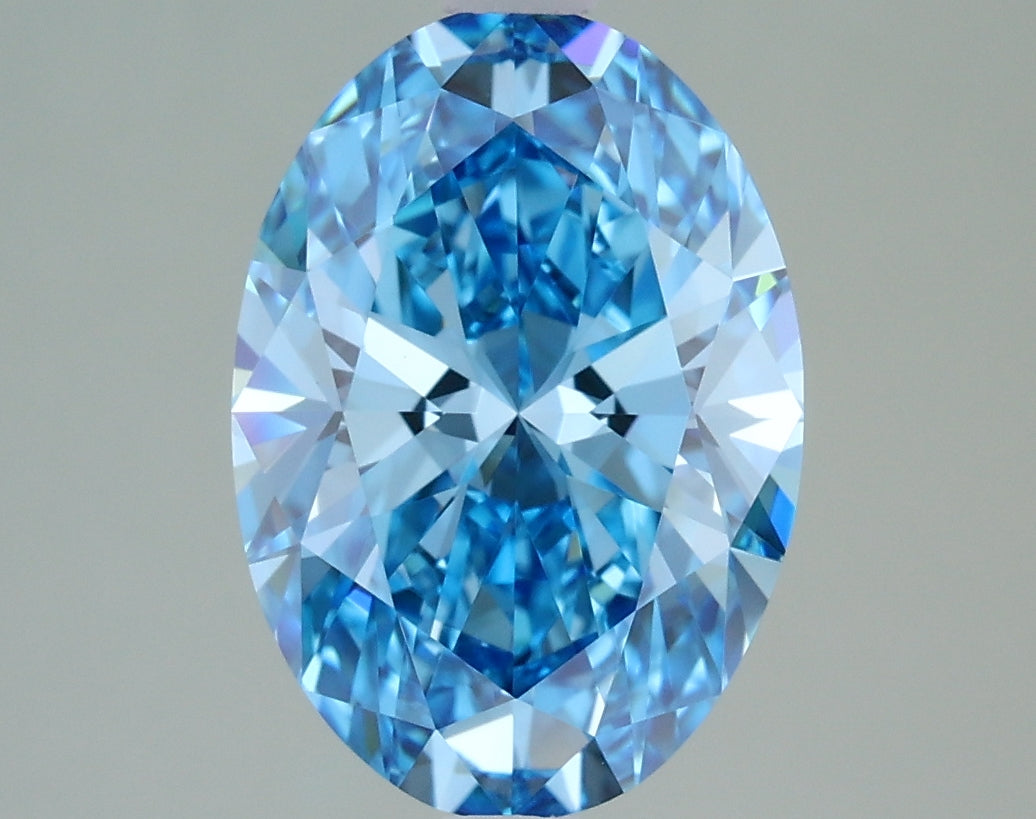 2.43 Carat Oval Shaped, Ideal Cut, VVS2 Clarity, IGI Certified Lab Grown Diamond
