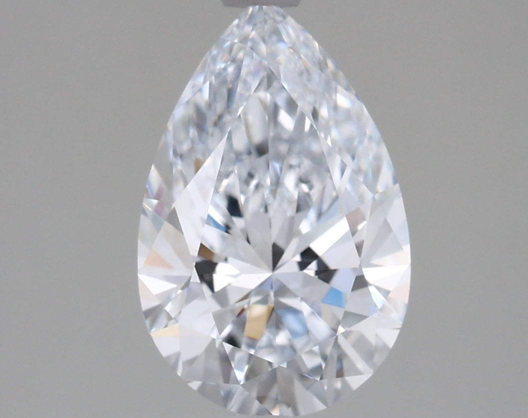 1.59 Carat Pear Shaped, Ideal Cut, F Color, VVS1 Clarity, IGI Certified Lab Grown Diamond