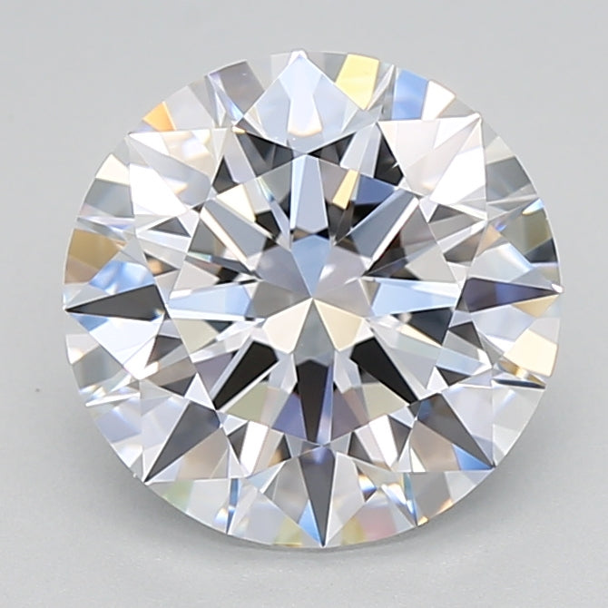 2.96 Carat Round Shaped, Excellent Cut, D Color, VVS1 Clarity, GIA Certified Lab Grown Diamond