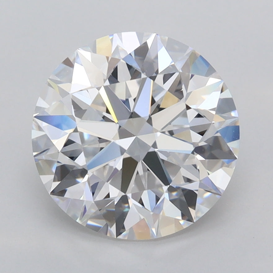 2.87 Carat Round Shaped, Excellent Cut, D Color, FL Clarity, IGI Certified Lab Grown Diamond