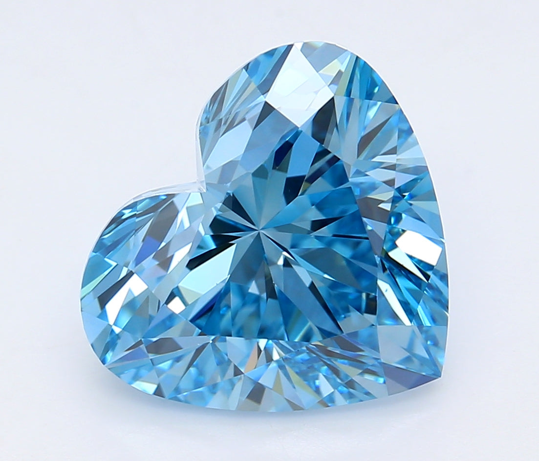 5.05 Carat Heart Shaped, Ideal Cut, VS1 Clarity, IGI Certified Lab Grown Diamond