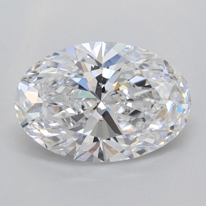 1.04 Carat Oval Shaped, Ideal Cut, D Color, FL Clarity, IGI Certified Lab Grown Diamond