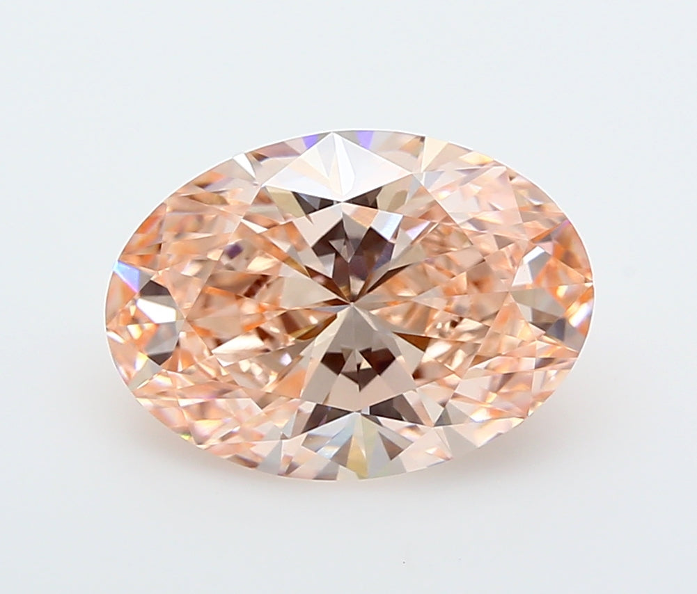 3.57 Carat Oval Shaped, Ideal Cut, VVS2 Clarity, IGI Certified Lab Grown Diamond
