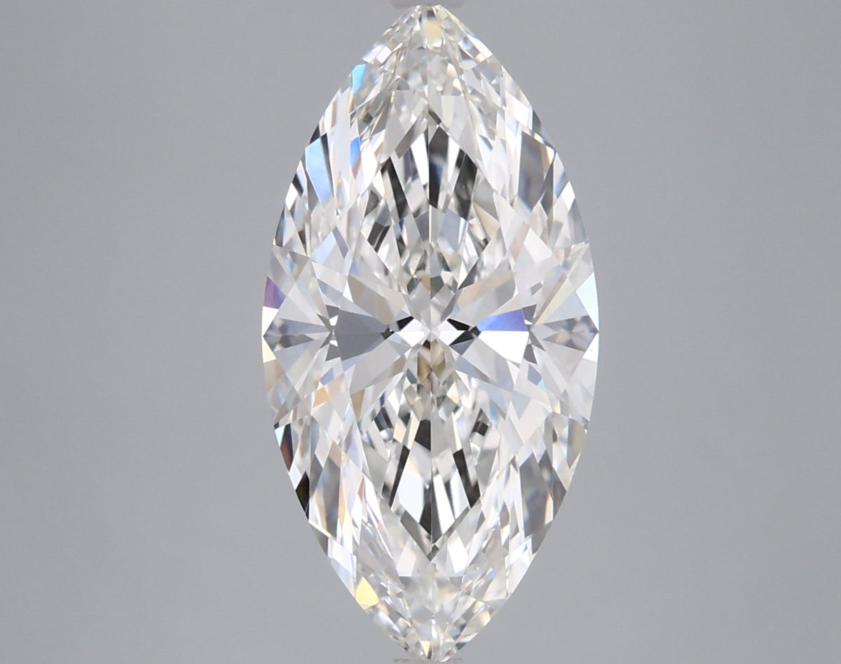 3.55 Carat Marquise Shaped, Ideal Cut, G Color, VVS2 Clarity, IGI Certified Lab Grown Diamond