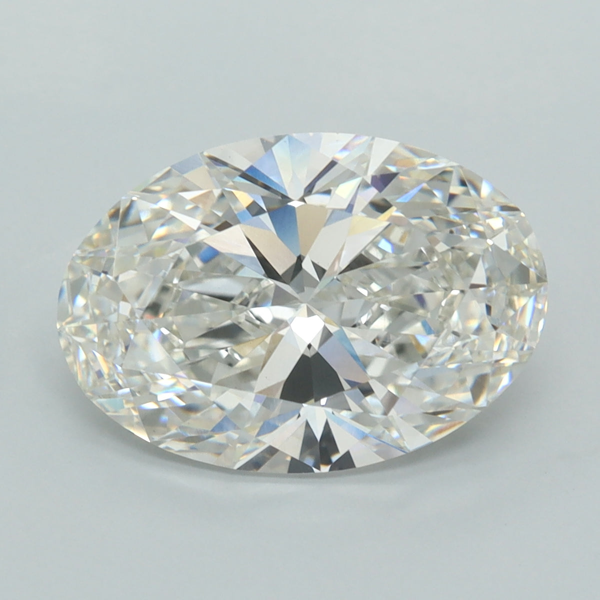 5.05 Carat Oval Shaped, Ideal Cut, G Color, VVS2 Clarity, IGI Certified Lab Grown Diamond