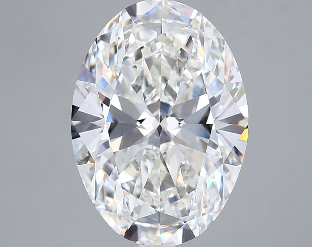 6.06 Carat Oval Shaped, Ideal Cut, F Color, VVS2 Clarity, IGI Certified Lab Grown Diamond