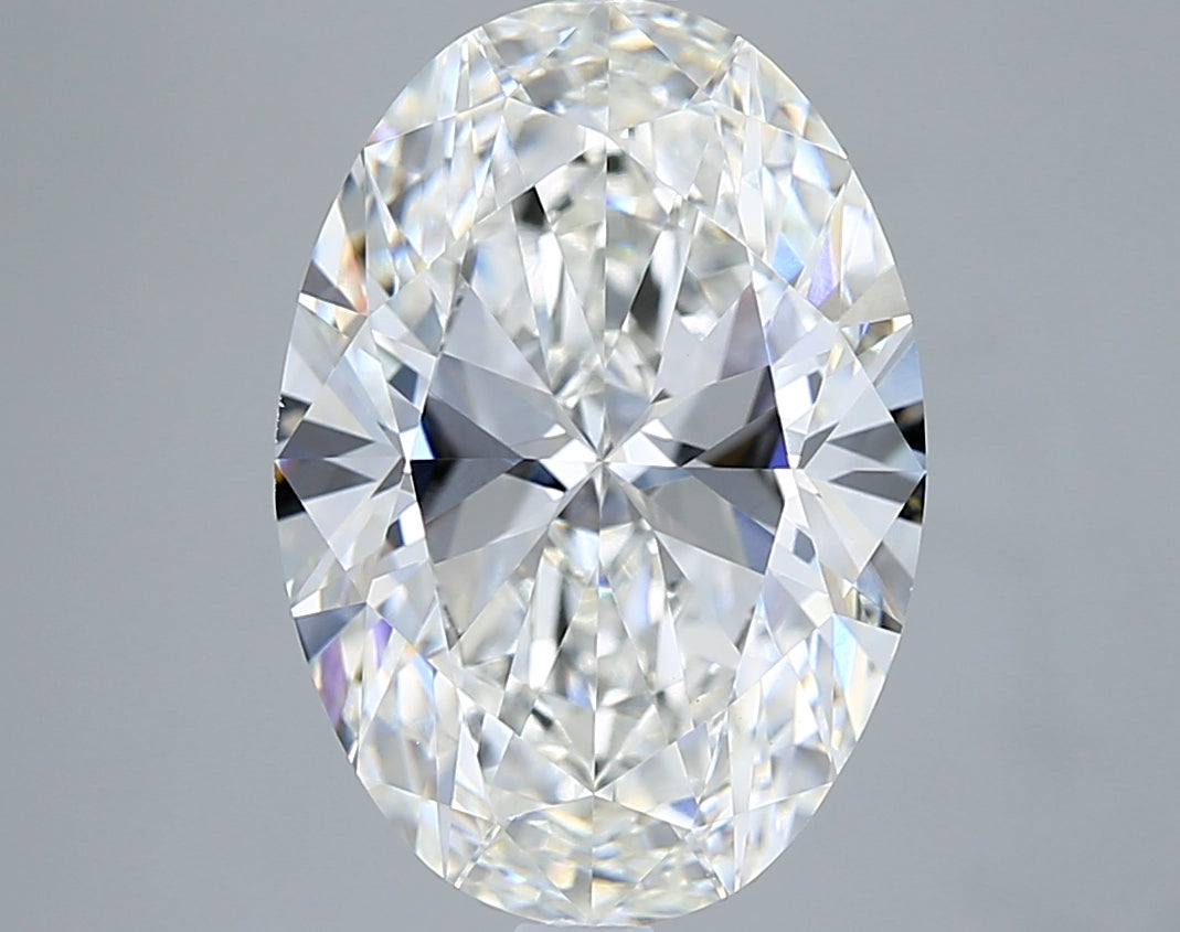 5.03 Carat Oval Shaped, Ideal Cut, F Color, VVS2 Clarity, IGI Certified Lab Grown Diamond