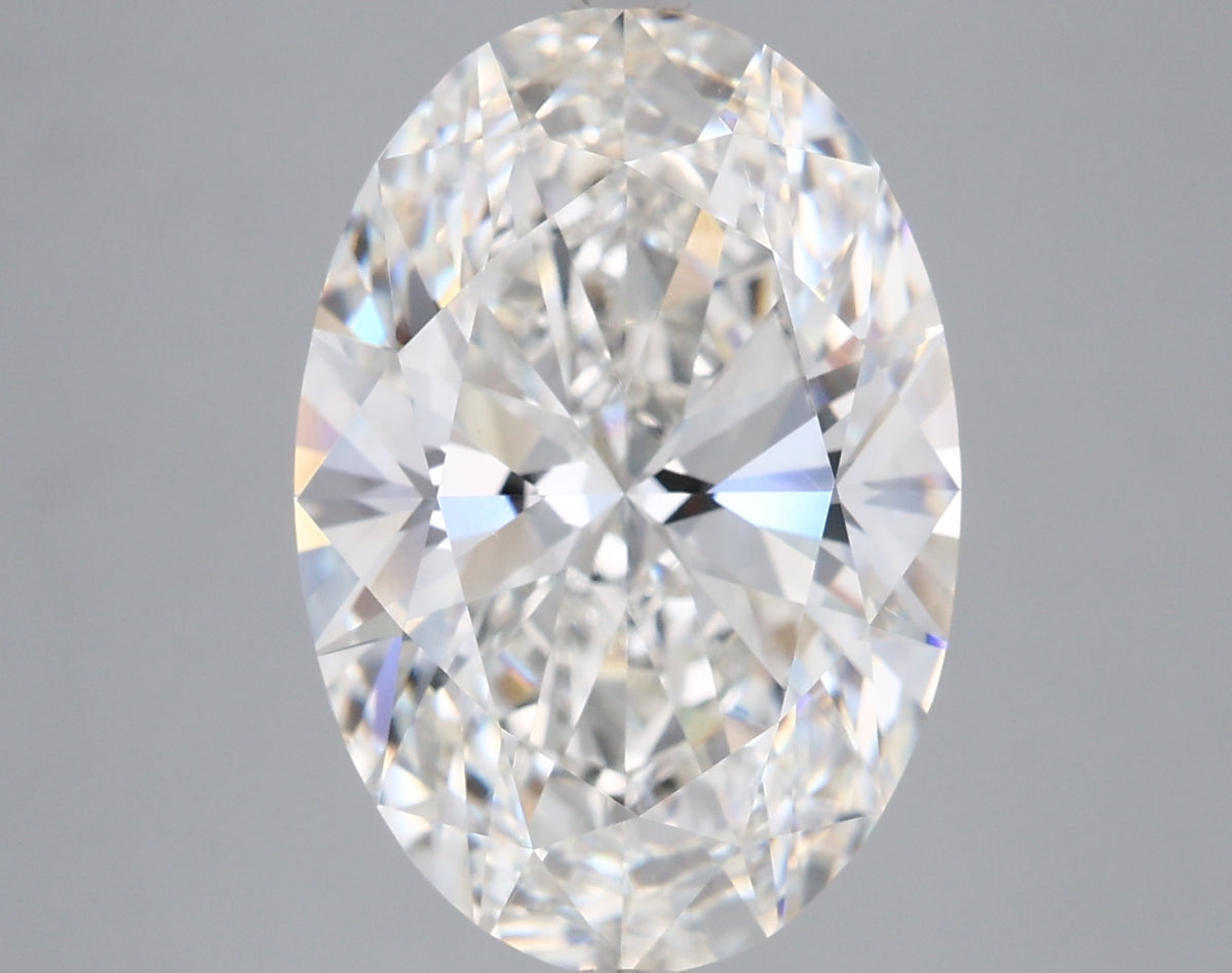 5.09 Carat Oval Shaped, Ideal Cut, F Color, VVS2 Clarity, IGI Certified Lab Grown Diamond