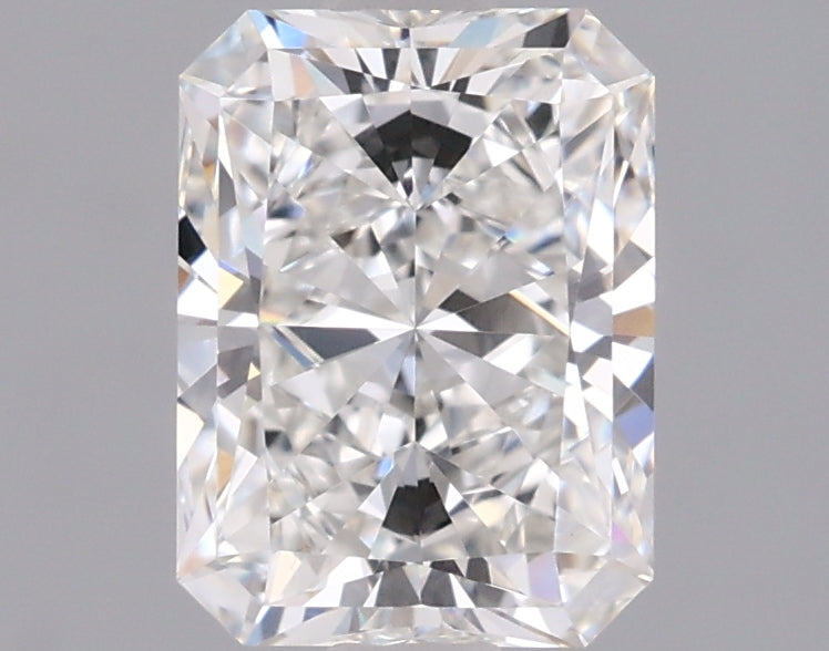1.51 Carat Radiant Shaped, Excellent Cut, E Color, VVS2 Clarity, IGI Certified Lab Grown Diamond