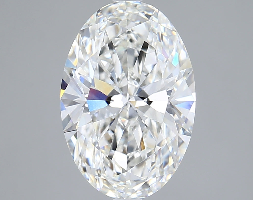 3.92 Carat Oval Shaped, Ideal Cut, E Color, VVS2 Clarity, IGI Certified Lab Grown Diamond