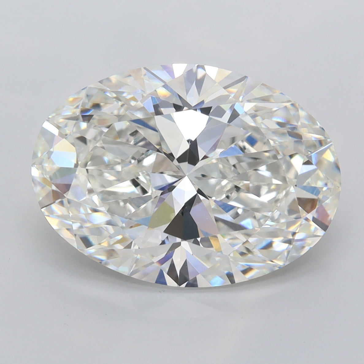 5.06 Carat Oval Shaped, Excellent Cut, G Color, VVS2 Clarity, IGI Certified Lab Grown Diamond