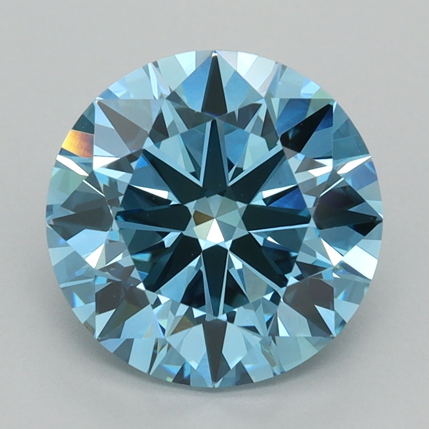 2.93 Carat Round Shaped, Ideal Cut, VVS2 Clarity, IGI Certified Lab Grown Diamond