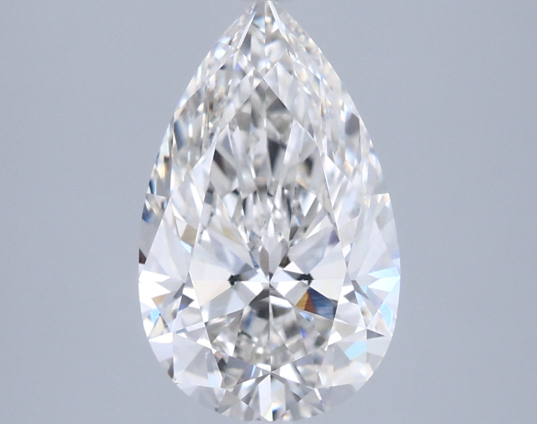 2.51 Carat Pear Shaped, Ideal Cut, G Color, VVS2 Clarity, IGI Certified Lab Grown Diamond