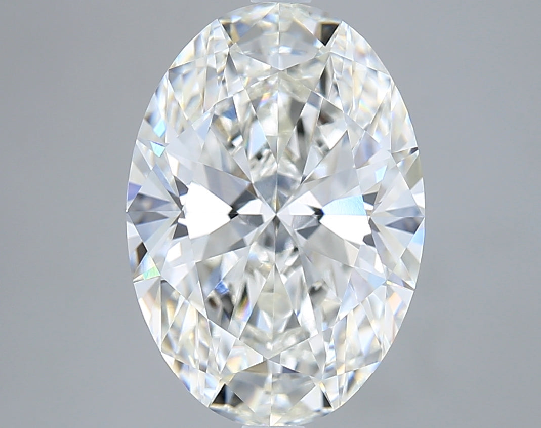 5.04 Carat Oval Shaped, Ideal Cut, F Color, VVS2 Clarity, IGI Certified Lab Grown Diamond