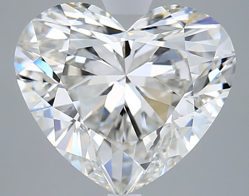 5.06 Carat Heart Shaped, Ideal Cut, F Color, VVS2 Clarity, IGI Certified Lab Grown Diamond