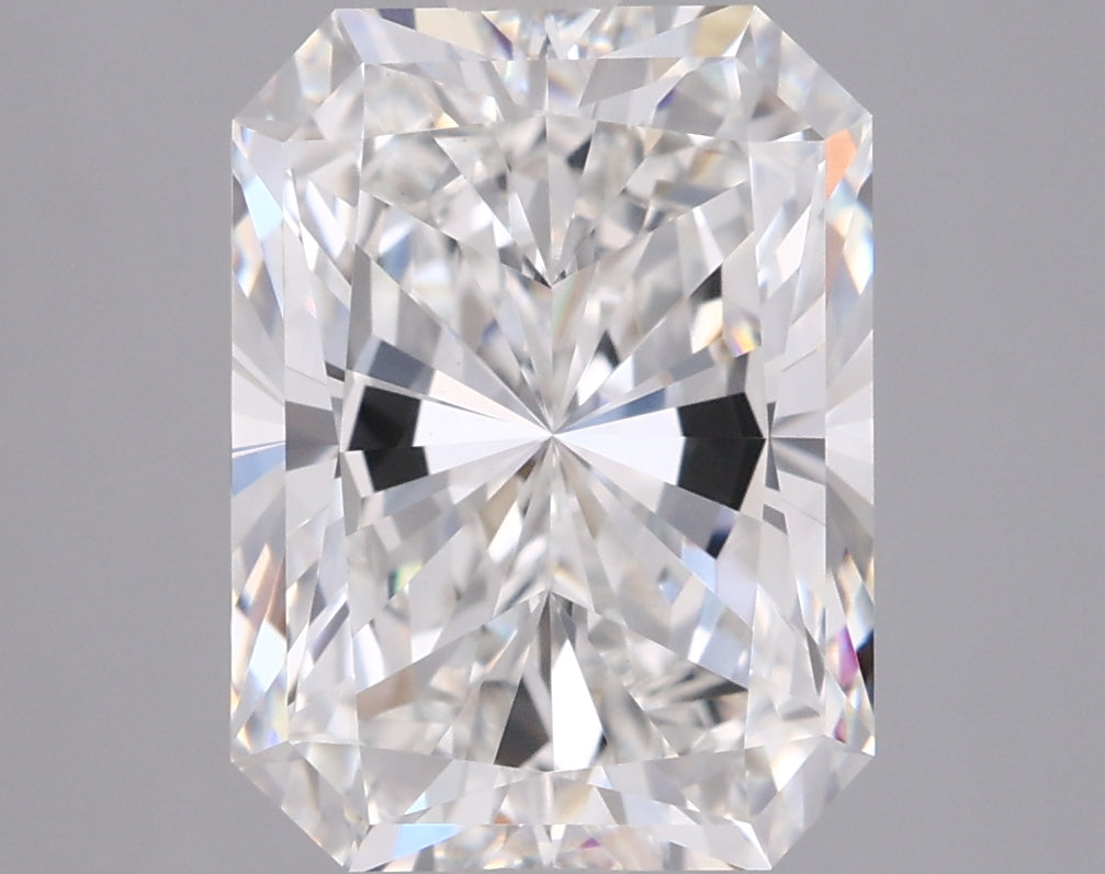3.07 Carat Radiant Shaped, Excellent Cut, E Color, VVS2 Clarity, IGI Certified Lab Grown Diamond