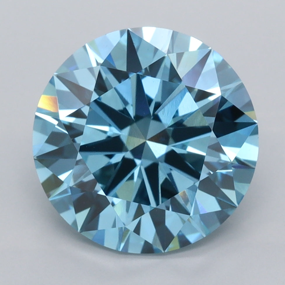 4.05 Carat Round Shaped, Ideal Cut, VVS2 Clarity, IGI Certified Lab Grown Diamond