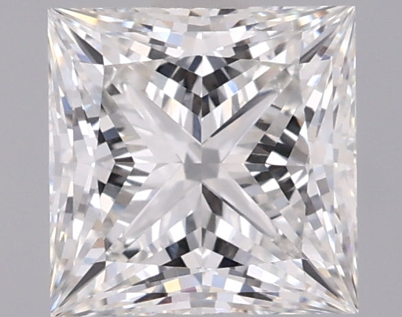1.53 Carat Princess Shaped, Ideal Cut, F Color, VVS2 Clarity, IGI Certified Lab Grown Diamond