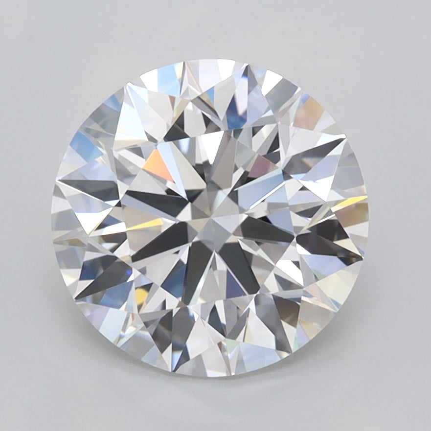 2.53 Carat Round Shaped, Ideal Cut, D Color, VVS1 Clarity, IGI Certified Lab Grown Diamond