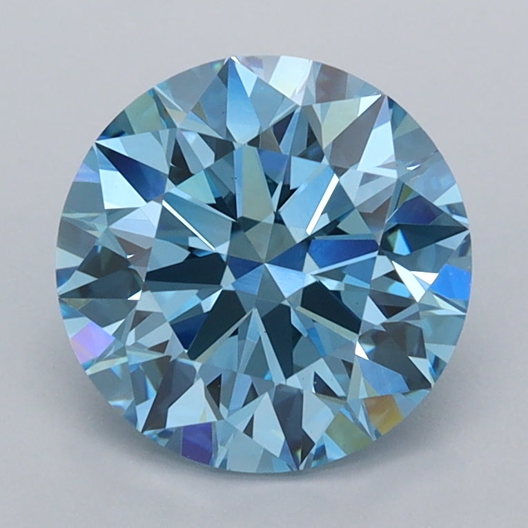 2.08 Carat Round Shaped, Ideal Cut, VS1 Clarity, IGI Certified Lab Grown Diamond