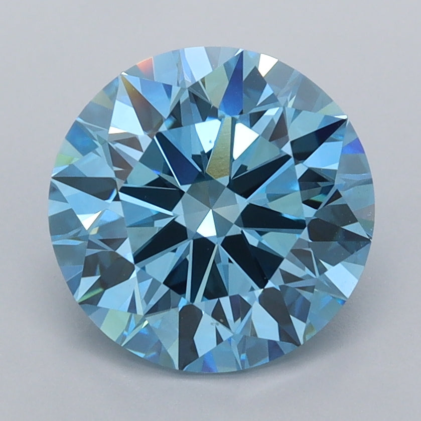 2.54 Carat Round Shaped, Ideal Cut, VVS2 Clarity, IGI Certified Lab Grown Diamond