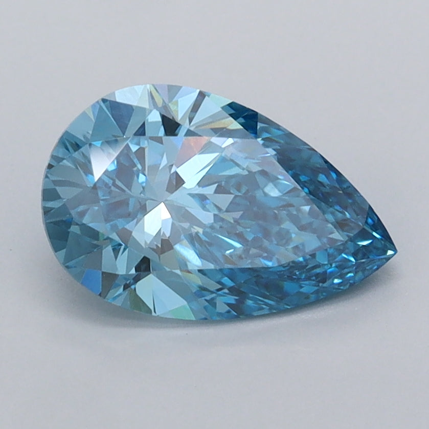 1.35 Carat Pear Shaped, Ideal Cut, VVS1 Clarity, IGI Certified Lab Grown Diamond