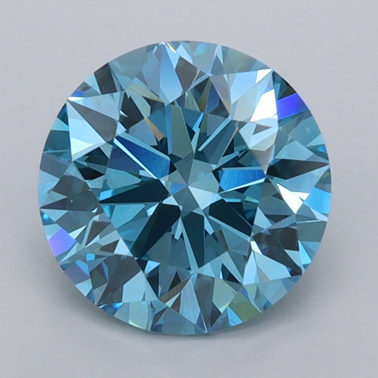 2.00 Carat Round Shaped, Ideal Cut, VVS2 Clarity, IGI Certified Lab Grown Diamond