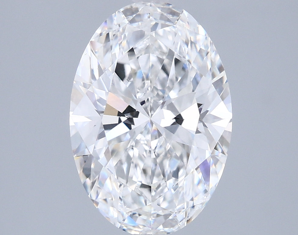 2.07 Carat Oval Shaped, Ideal Cut, E Color, SI2 Clarity, IGI Certified Lab Grown Diamond