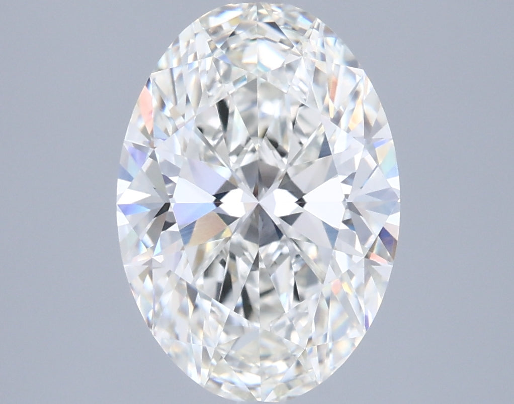 2.54 Carat Oval Shaped, Ideal Cut, G Color, VVS2 Clarity, IGI Certified Lab Grown Diamond