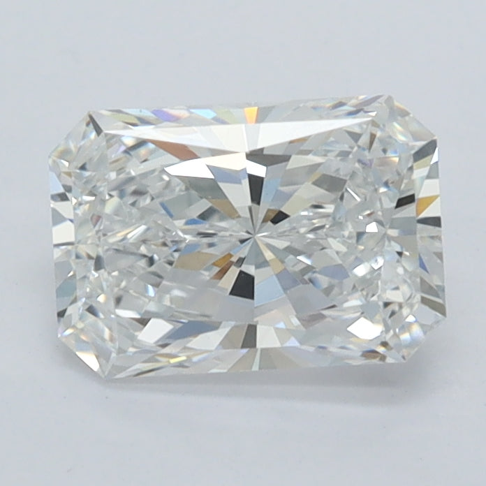 1.23 Carat Radiant Shaped, Ideal Cut, D Color, VVS2 Clarity, IGI Certified Lab Grown Diamond