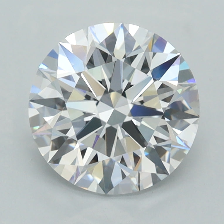 2.02 Carat Round Shaped, E Color, VVS1 Clarity, GCAL Certified Lab Grown Diamond