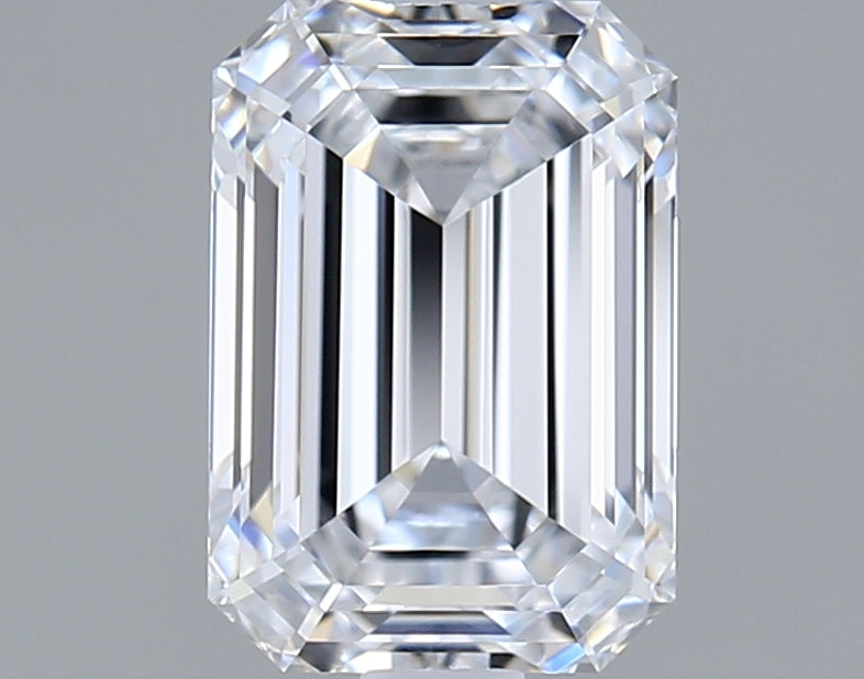 1.55 Carat Emerald Shaped, Ideal Cut, D Color, VVS1 Clarity, IGI Certified Lab Grown Diamond