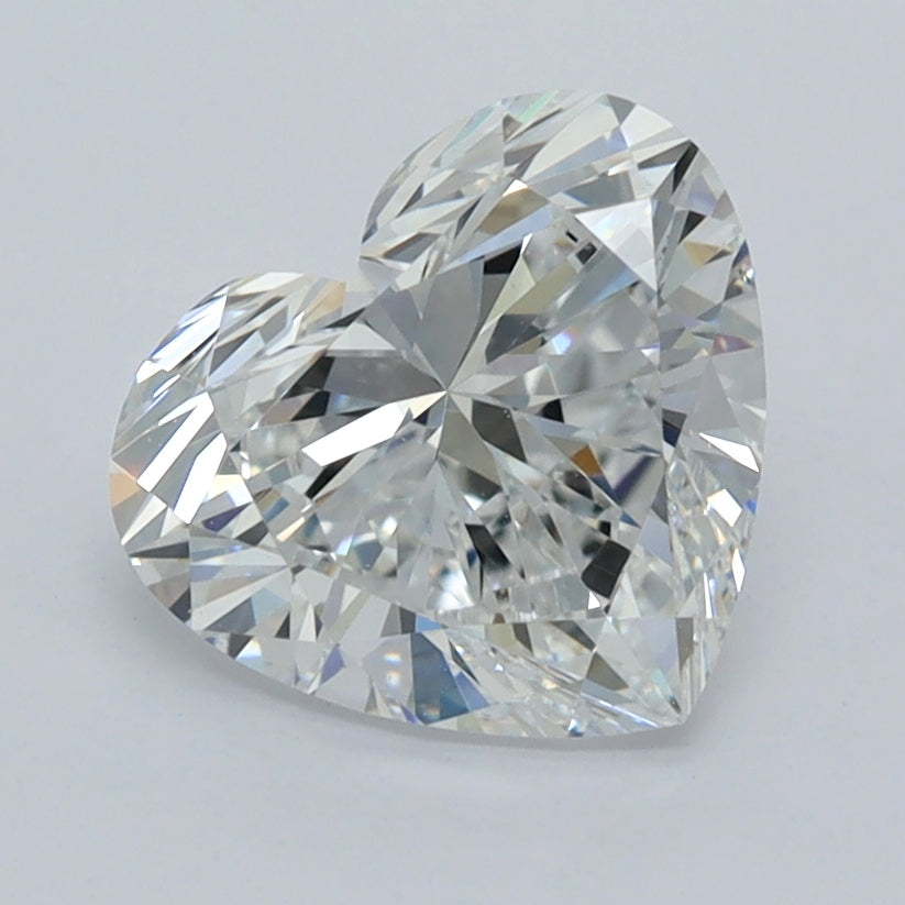 2.01 Carat Heart Shaped, Excellent Cut, D Color, VVS1 Clarity, IGI Certified Lab Grown Diamond